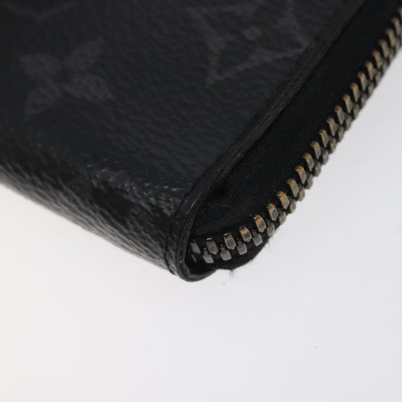 LOUIS VUITTON Monogram Eclipse Porte monnaie Jour Coin Purse M63536 Auth hk2554