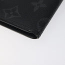 LOUIS VUITTON Monogram Eclipse Porte monnaie Jour Coin Purse M63536 Auth hk2554-14