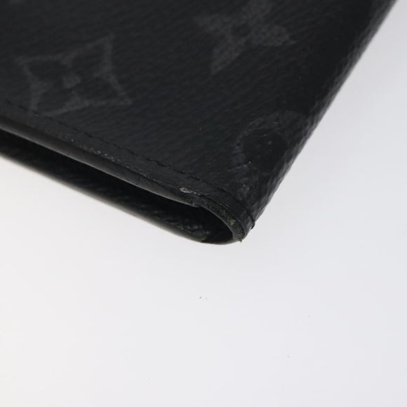 LOUIS VUITTON Monogram Eclipse Porte monnaie Jour Coin Purse M63536 Auth hk2554