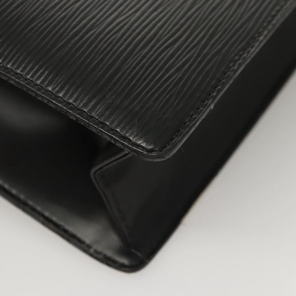 LOUIS VUITTON Epi Sac Plat Hand Bag Black M59082 LV Auth hk2560