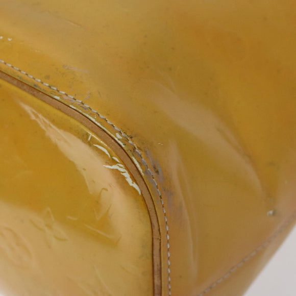 LOUIS VUITTON Monogram Vernis Houston Hand Bag Gris M91053 LV Auth hk2570