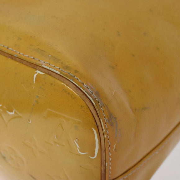 LOUIS VUITTON Monogram Vernis Houston Hand Bag Gris M91053 LV Auth hk2570