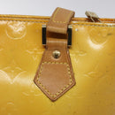 LOUIS VUITTON Monogram Vernis Houston Hand Bag Gris M91053 LV Auth hk2570-14