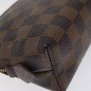 LOUIS VUITTON Damier Ebene Pochette Cosmetic PM Pouch N47516 LV Auth hk2571-16