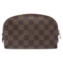 LOUIS VUITTON Damier Ebene Pochette Cosmetic PM Pouch N47516 LV Auth hk2571-2