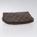 LOUIS VUITTON Damier Ebene Pochette Cosmetic PM Pouch N47516 LV Auth hk2571-5
