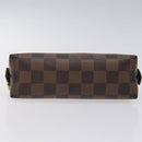 LOUIS VUITTON Damier Ebene Pochette Cosmetic PM Pouch N47516 LV Auth hk2571-6