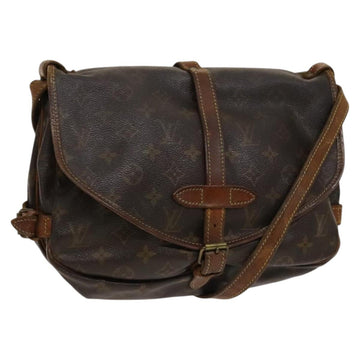 LOUIS VUITTON Monogram Saumur 30 Shoulder Bag M42256 LV Auth hk2574