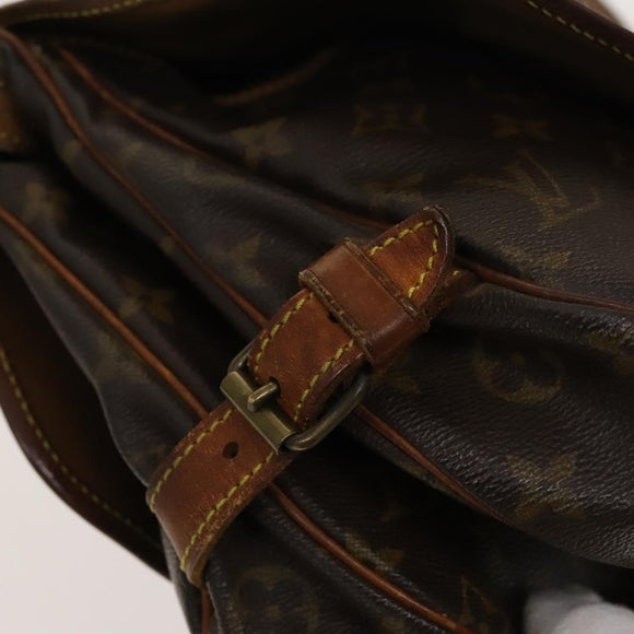 LOUIS VUITTON Monogram Saumur 30 Shoulder Bag M42256 LV Auth hk2574