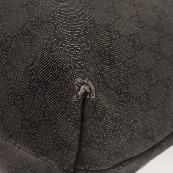 GUCCI GG Canvas Tote Bag Outlet Gray 354664 Auth hk2586