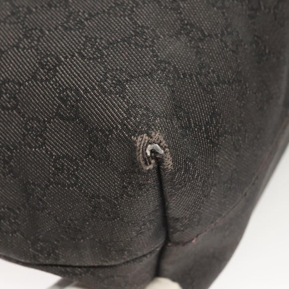 GUCCI GG Canvas Tote Bag Outlet Gray 354664 Auth hk2586