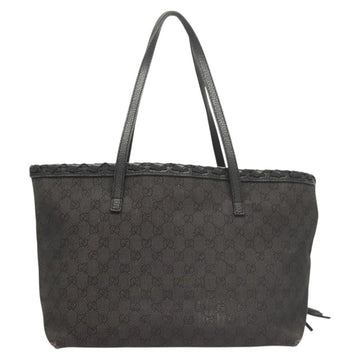 GUCCI GG Canvas Tote Bag Outlet Gray 354664 Auth hk2586 - 0