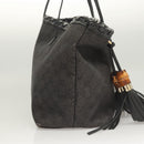 GUCCI GG Canvas Tote Bag Outlet Gray 354664 Auth hk2586-4
