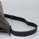 LOEWE Anagram Body Bag Leather Gray Silver Auth hk2593-14