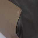 LOEWE Anagram Body Bag Leather Gray Silver Auth hk2593-10