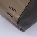 LOEWE Anagram Body Bag Leather Gray Silver Auth hk2593-17
