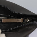 LOEWE Anagram Body Bag Leather Gray Silver Auth hk2593-20