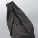 LOEWE Anagram Body Bag Leather Gray Silver Auth hk2593-6