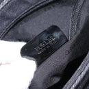 BVLGARI Logo Mania Shoulder Bag Canvas Black Silver Auth hk2594-23