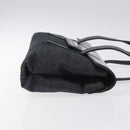 BVLGARI Logo Mania Shoulder Bag Canvas Black Silver Auth hk2594-4