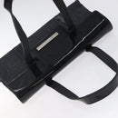 BVLGARI Logo Mania Shoulder Bag Canvas Black Silver Auth hk2594-6