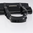 BVLGARI Logo Mania Shoulder Bag Canvas Black Silver Auth hk2594-7