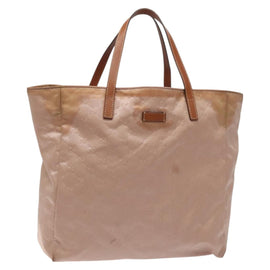 GUCCI GG Canvas Hand Bag Pink 282439 Auth hk2599