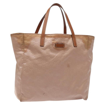 GUCCI GG Canvas Hand Bag Pink 282439 Auth hk2599