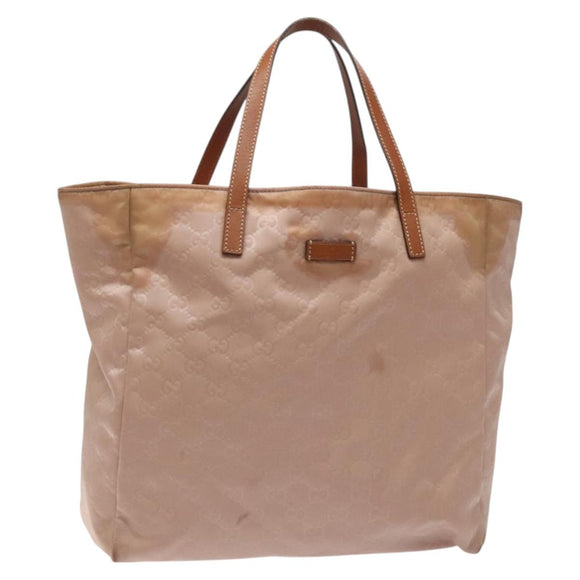 GUCCI GG Canvas Hand Bag Pink 282439 Auth hk2599