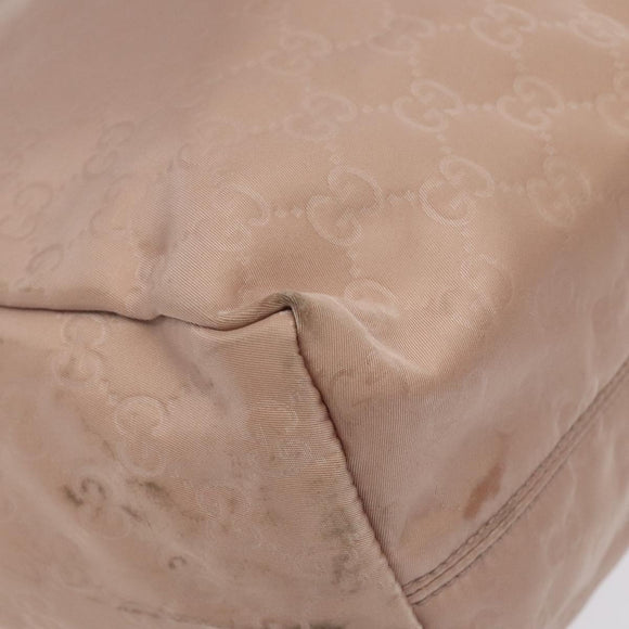 GUCCI GG Canvas Hand Bag Pink 282439 Auth hk2599