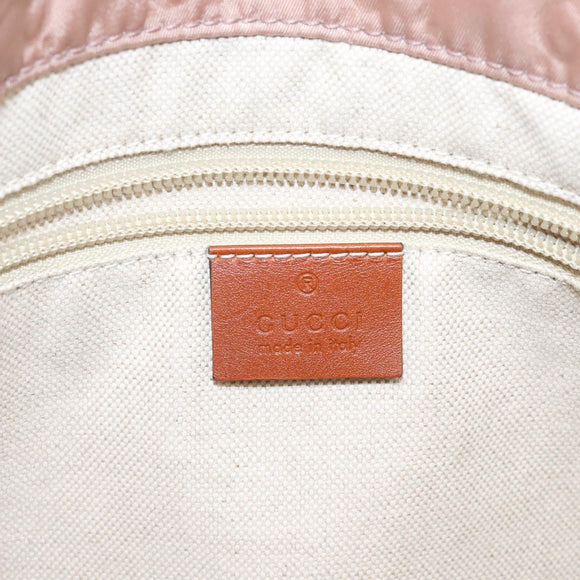 GUCCI GG Canvas Hand Bag Pink 282439 Auth hk2599