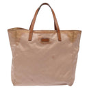 GUCCI GG Canvas Hand Bag Pink 282439 Auth hk2599-13
