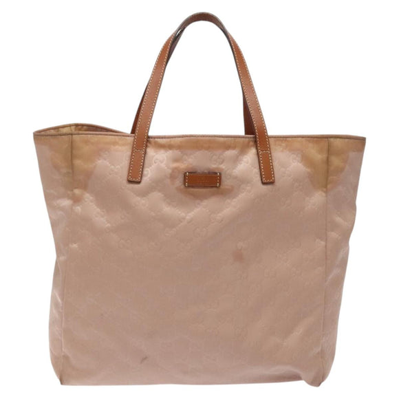 GUCCI GG Canvas Hand Bag Pink 282439 Auth hk2599