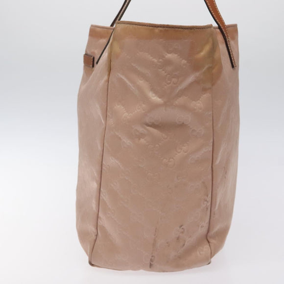 GUCCI GG Canvas Hand Bag Pink 282439 Auth hk2599