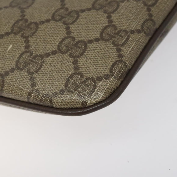 GUCCI GG Supreme Web Sherry Line Shoulder Bag PVC Beige 904 02 047 Auth hk2601