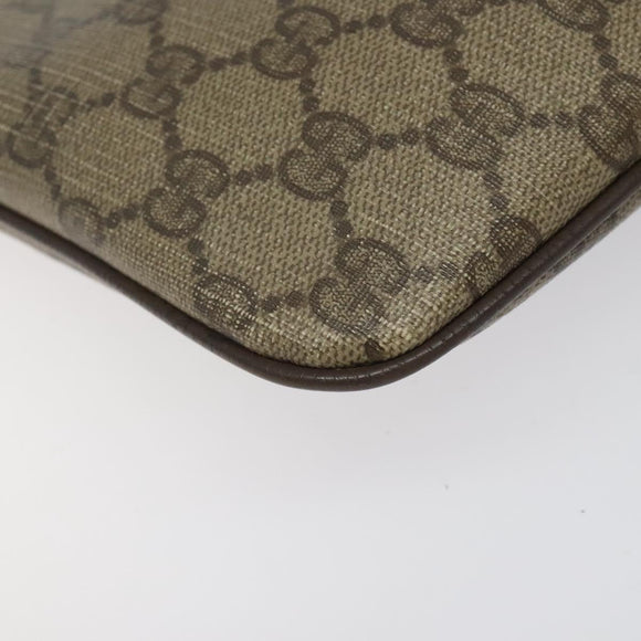 GUCCI GG Supreme Web Sherry Line Shoulder Bag PVC Beige 904 02 047 Auth hk2601