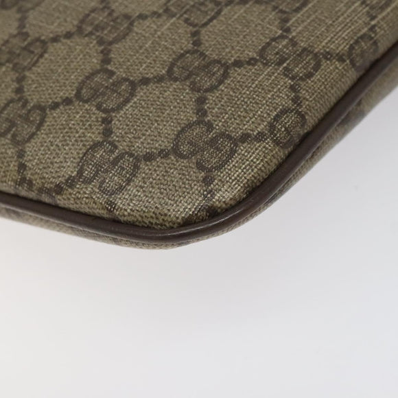 GUCCI GG Supreme Web Sherry Line Shoulder Bag PVC Beige 904 02 047 Auth hk2601