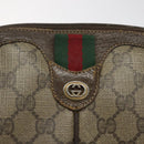 GUCCI GG Supreme Web Sherry Line Shoulder Bag PVC Beige 904 02 047 Auth hk2601-19