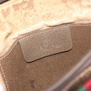 GUCCI GG Supreme Web Sherry Line Shoulder Bag PVC Beige 904 02 047 Auth hk2601-21