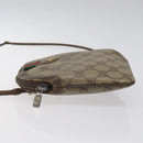 GUCCI GG Supreme Web Sherry Line Shoulder Bag PVC Beige 904 02 047 Auth hk2601-4