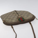 GUCCI GG Supreme Web Sherry Line Shoulder Bag PVC Beige 904 02 047 Auth hk2601-6