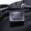 PRADA Pouch Nylon Black Silver Auth hk2611-17