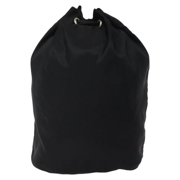 PRADA Pouch Nylon Black Silver Auth hk2611