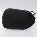 PRADA Pouch Nylon Black Silver Auth hk2611-3