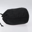 PRADA Pouch Nylon Black Silver Auth hk2611-4