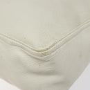 FENDI Hand Bag Leather White Silver Auth hk2612-15