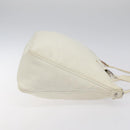 FENDI Hand Bag Leather White Silver Auth hk2612-3