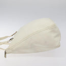 FENDI Hand Bag Leather White Silver Auth hk2612-4