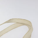 FENDI Hand Bag Leather White Silver Auth hk2612-8