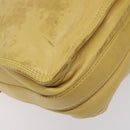 LOEWE Shoulder Bag Leather Yellow Auth hk2620-9
